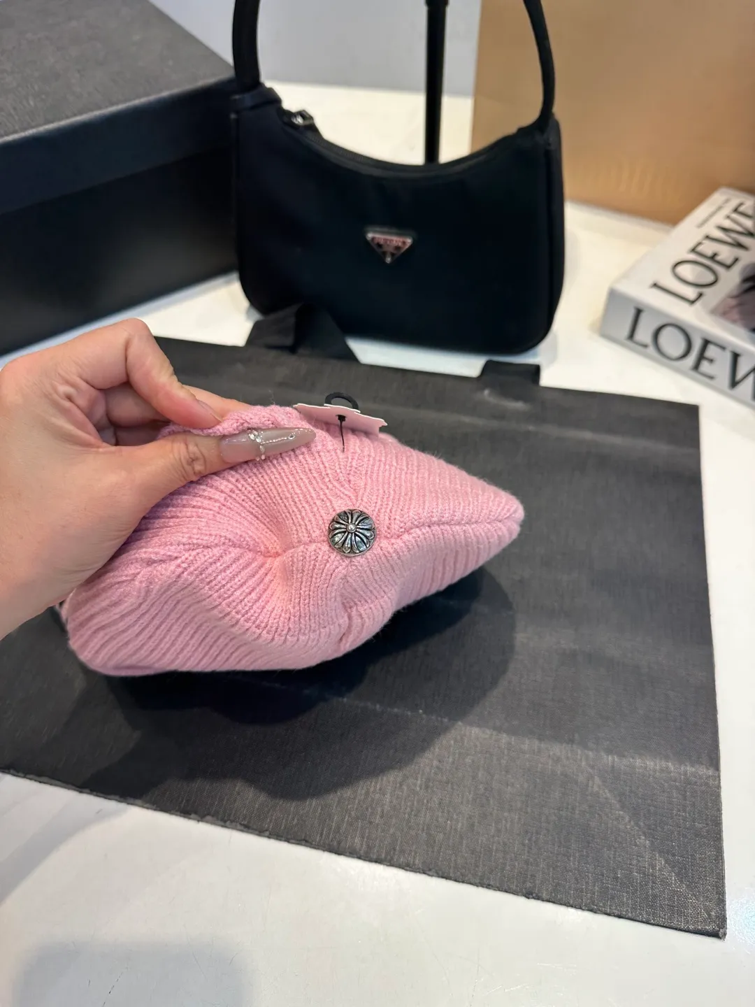 P46 Kroxin's 2025 autumn and winter new style iron-label woolen hat, super popular💖top-notch texture, great for going out on the street!